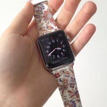 Apple Watch Series 1 - 5 花紋圖案真皮錶帶 38 40 42 44 mm 26