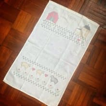 1989 美國早期布面月曆 lovely house
