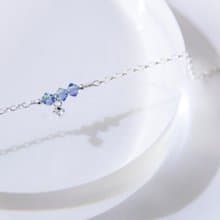 淡海系列 / 交融 - 施華洛世奇雙色水晶 925銀手鍊 母親節禮物