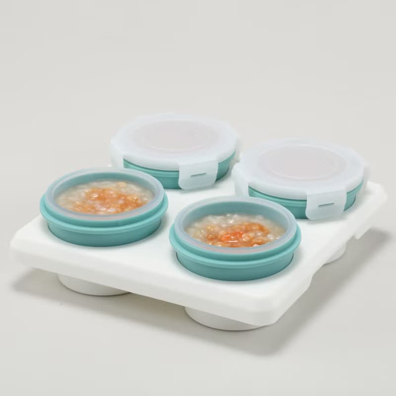 2angels 矽膠副食品零食儲存杯(附杯架) 60ml