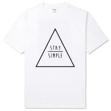 STAY SIMPLE Triangle 短袖T恤 2色 保持簡單三角形幾何設計禮物