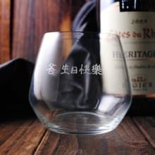 345cc【首購入門款】 (薄身)中文字威士忌杯 訂做父親節 好友生日