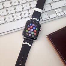 Apple Watch Series 1 - 5 黑色鬍子皮錶帶 38 40 42 44 mm  -73