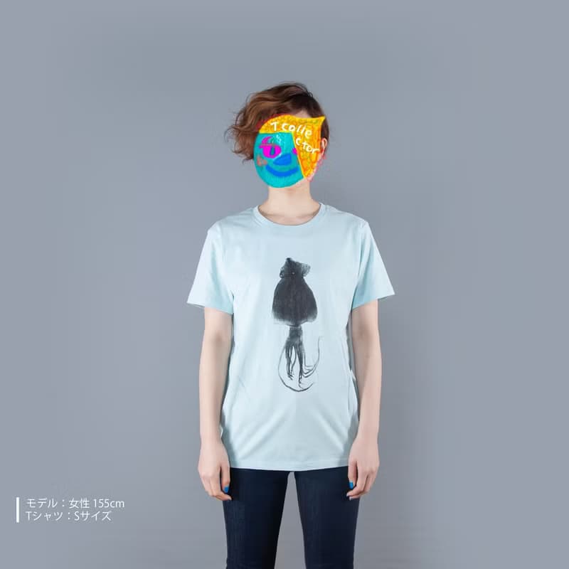 するめ好きへのプレゼントに。　するめ　おもしろTシャツ　ユニセックスXS〜XLサイズ　Tcollector