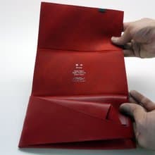 日本手工-所作Shosa 植鞣牛皮 長夾 - 基本款/紅