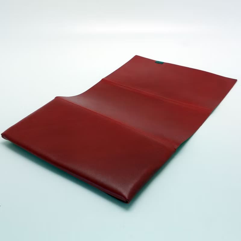 日本手工-所作Shosa 植鞣牛皮 長夾 - 基本款/紅