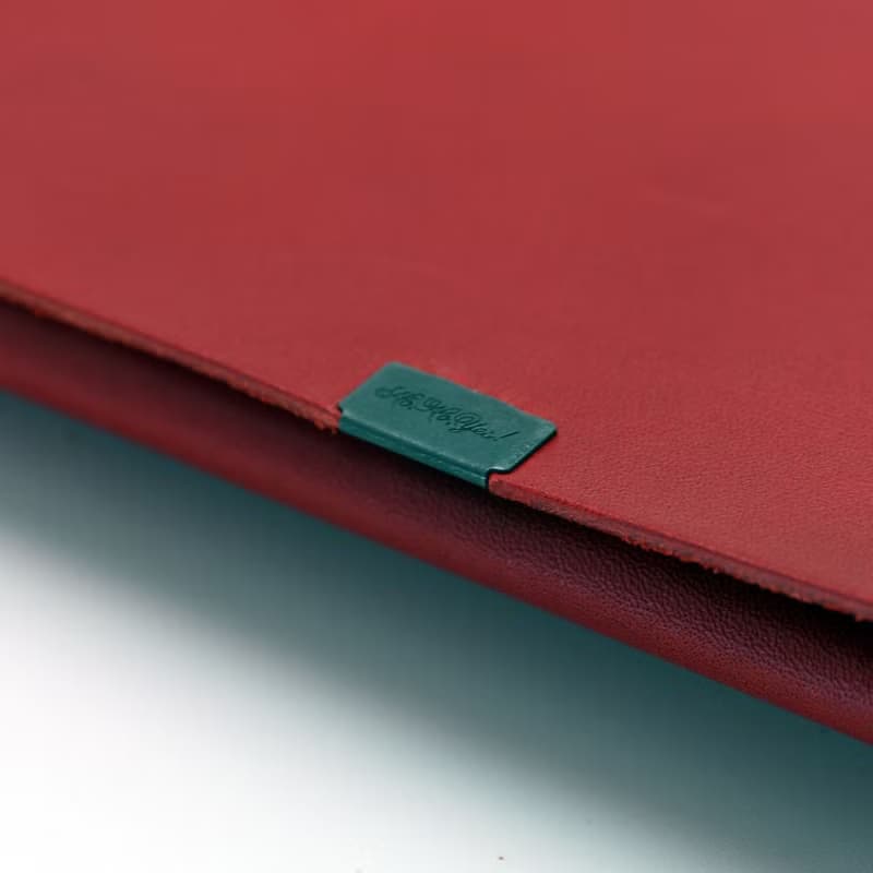 日本手工-所作Shosa 植鞣牛皮 長夾 - 基本款/紅