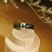 【 T - C 】戒指 皮革 牛皮 日本白瓷 瓷器  限量 自然釉色 無限看不膩色調 攝氏1350高溫燒製