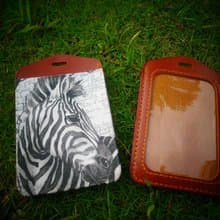 手作好禮 真皮卡套 票卡夾 證件套 識別證 (送掛繩) 聖誕交换禮物