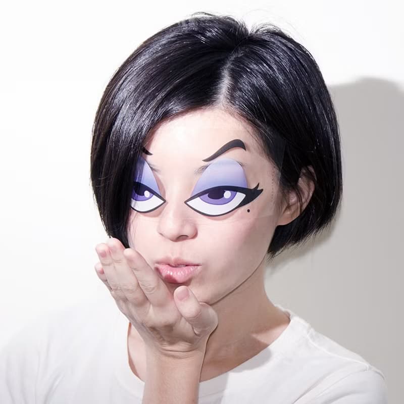 白目變臉貼－妖嬌美麗 派對 婚禮 直播