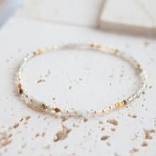 手環 光譜石 金髮晶 天然石 - 好事近了 -