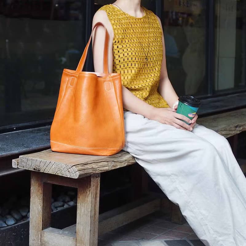 日本手工皮革簡約柔軟單肩背包 Made in Japan by TEHA'AMANA