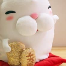 Bucute新年招財福氣組/招財貓/面紙盒/100%手工/讓人想一直抽的/