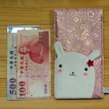 Bucute長板緞布紅包袋/新年/全球限量/招財貓/100%手工