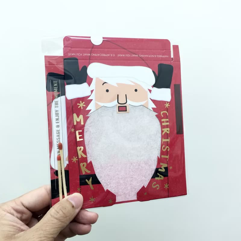 點火聖誕卡片 - 聖誕老人著火了