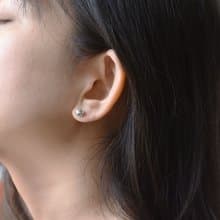 小結球 | 純銀耳環 可改夾式 女款 簡約 情人禮物