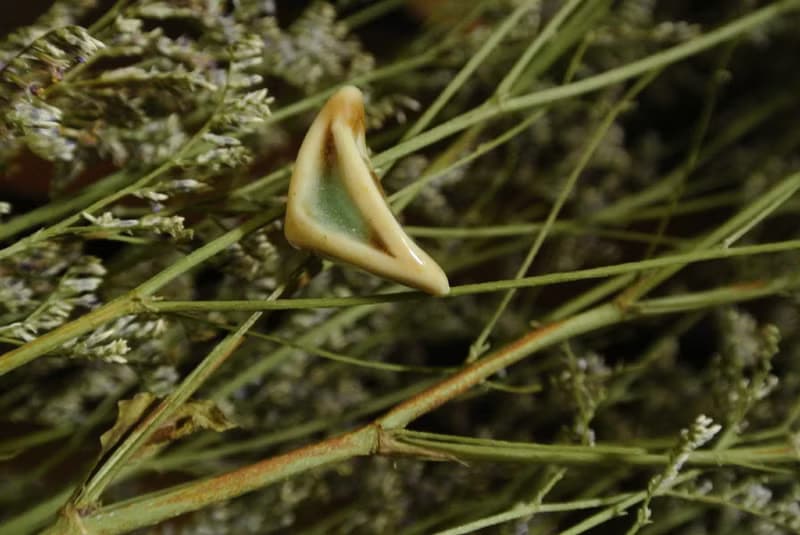 【 T - C 】耳環 日本白瓷 瓷器  限量 自然釉色 無限看不膩色調 攝氏1350高溫燒製