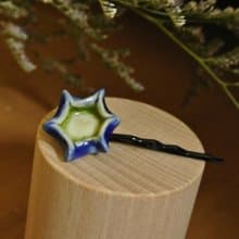 【 T - C 】髮夾 日本白瓷 瓷器  限量 自然釉色 無限看不膩色調 攝氏1350高溫燒製