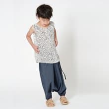 瑞典有機棉童裝透氣親膚背心 2歲至12歲 黑白