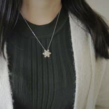 聖誕星星雪花 | 細項鍊 925純銀 聖誕節禮物 手工銀飾