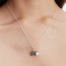 生命的愛 松果 橡實 純銀項鍊