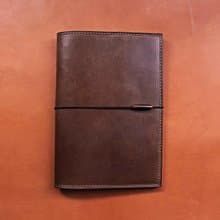 【MUJI A5 30/80頁 VULCAN Note】義大利植鞣牛革 筆記本 可壓印
