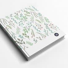 綠色植物 手工書/筆記本/手帳/日記本-洛可可草莓 WELKIN