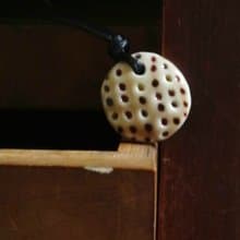 【 T - C 】項鍊 日本白瓷 瓷器  限量 自然釉色 無限看不膩色調 攝氏1350高溫燒製