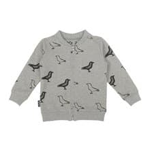 【北歐童裝】冰島有機棉兒童內鋪棉外套1歲至8歲 淺灰色 ja3