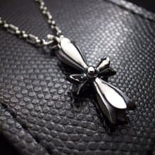 【玫瑰十字杵|小巧版】 925純銀墜子(3D立體十字架/情人節祝福禮)