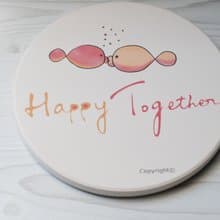 吸水杯墊-Happy Together