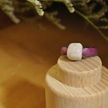 【 T - C 】戒指 皮革 牛皮 日本白瓷 瓷器  限量 自然釉色 無限看不膩色調 攝氏1350高溫燒製