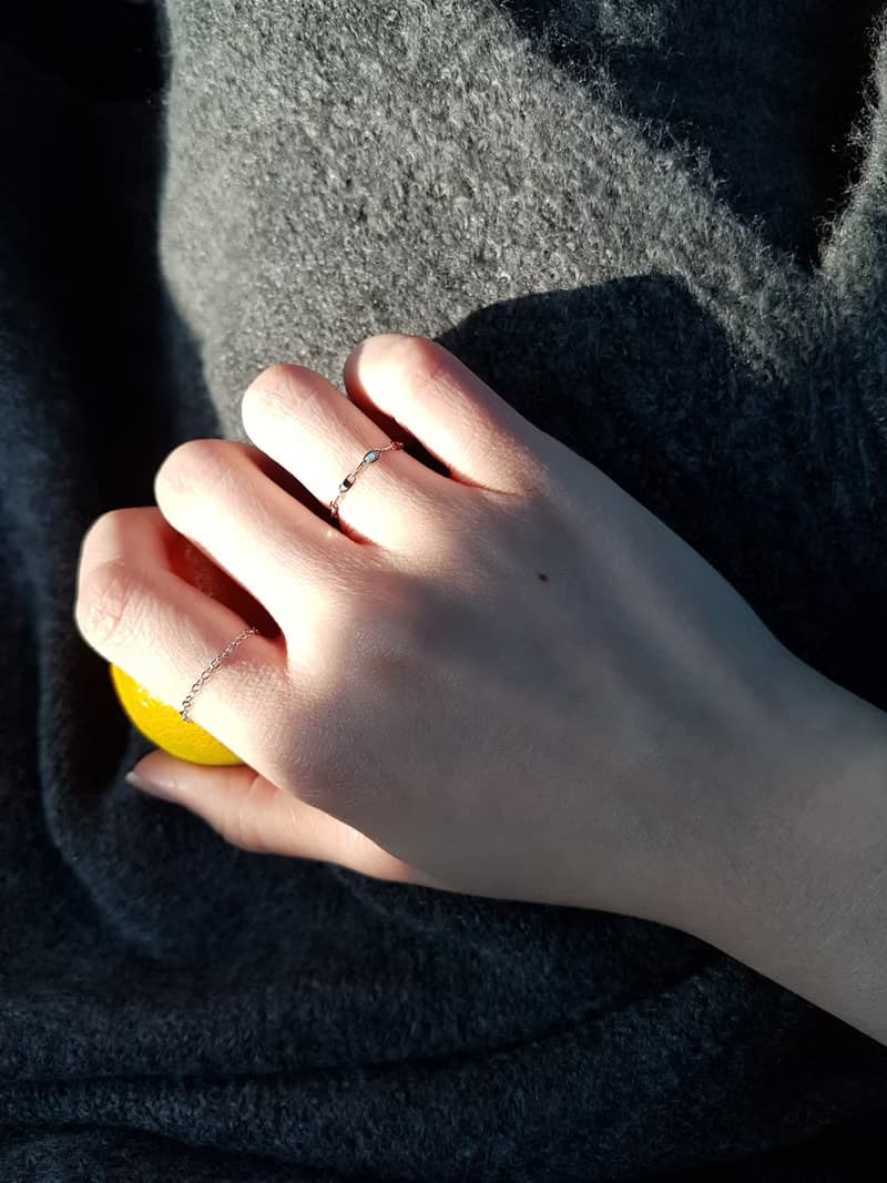 橢圓 圈鍊 裸鍊 鍊戒