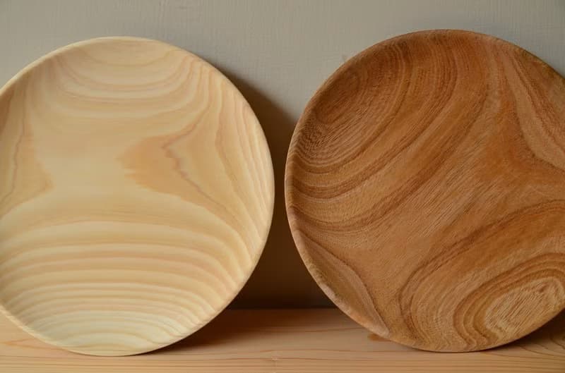 無垢碟(中) 日本檜木、無化學添加