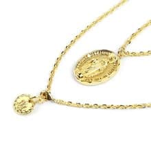 【METALIZE】Blessed Virgin Mary Necklace 聖母圓牌項鍊