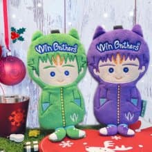 聖誕禮物二允筆袋-特惠對組 winbrothers soft plush doll pencil case (MAX's SET)