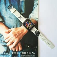 Apple Watch Series 1 - 5 白色爆破圖案皮錶帶 38 40 42 44 mm74