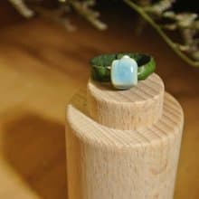 【 T - C 】戒指 皮革 牛皮 日本白瓷 瓷器  限量 自然釉色 無限看不膩色調 攝氏1350高溫燒製