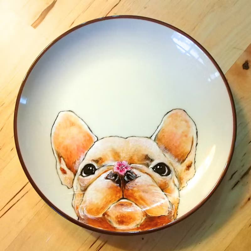 壁掛裝飾盤 / 點心盤系列－法鬥沾惹花