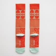 On sale - 冰河融化 / 及膝長襪 - 橘紅色