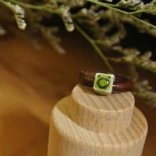 【 T - C 】戒指 皮革 牛皮 日本白瓷 瓷器  限量 自然釉色 無限看不膩色調 攝氏1350高溫燒製