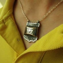 【精選商品 5 折】shield necklace_盾牌項鍊 生日禮物 獅子座 男