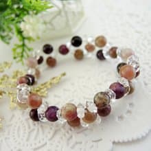 《Water Stone 晶露-采漾彩碧》彩虹碧璽浪漫典雅手鍊