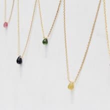 10月份誕生石-彩色碧璽 Tourmaline トルマリン鎖骨項鍊