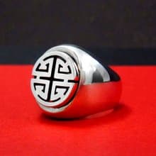 祿紋戒 冠軍戒 現代中國風系列 純銀戒指
