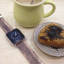 Apple / Samsung Watch 木紋圖案真皮手錶帶適合任何型號 - 1