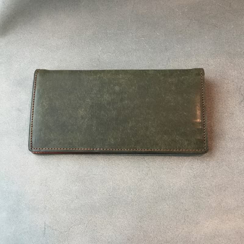 isni 16卡全牛皮長皮夾 義大利Badalassi牛皮 職人手作りの長財布