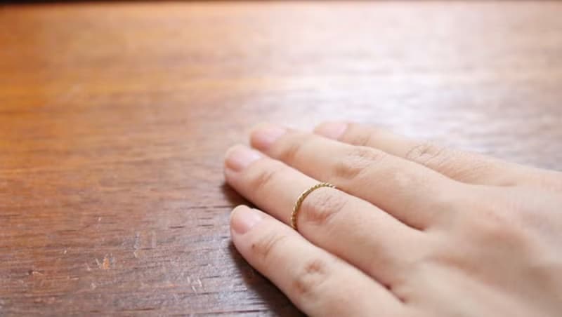 戒指 純銀 黃銅 - 麻花捲 -