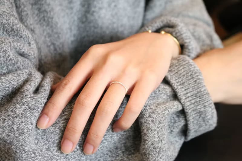 戒指 純銀 黃銅 - 麻花捲 -