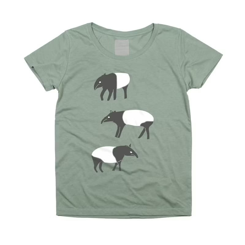 バク　動物 アニマル  Tシャツ　レディースS〜XLサイズ　Tcollector